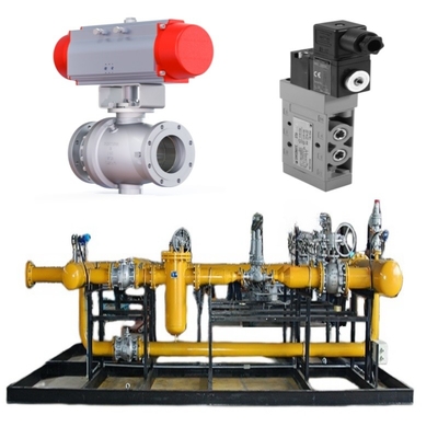 Valve Switching Skid Equipped With Samson Valve Model 44-11  Solenoid Valve Model 3962, And A Limit Switch Model 4747