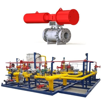Valve Switching Skid Equipped With Samson Valve Model 44-11  Solenoid Valve Model 3962, And A Limit Switch Model 4747
