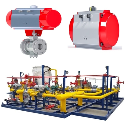 Valve Switching Skid Equipped With Samson Valve Model 44-11  Solenoid Valve Model 3962, And A Limit Switch Model 4747