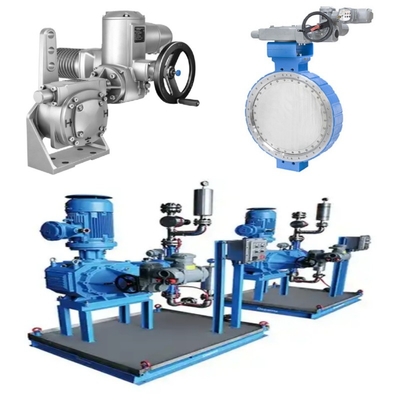 Pressure / Flow Control Skid Samson LTR 43 Butterfly Valves And Auma Electric Actuators And Tooth Boxes