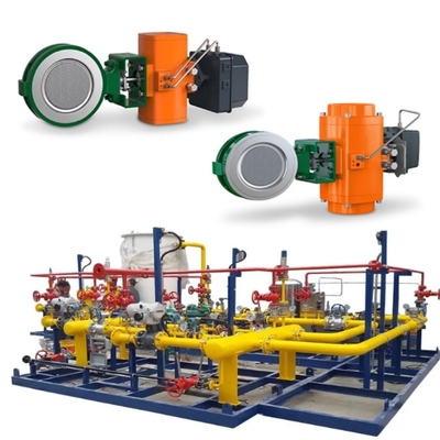 Fisher Butterfly Valve With Bettis Pneumatic Actuator And DVC6200 Controller