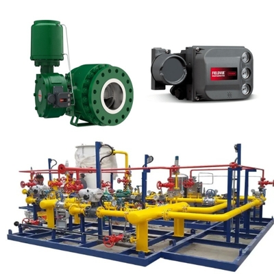 Valve Switching Skid With FisherV280 Control Valve 1061Actuator Fisher DVC7K Or DVC6200 Valve Positioner