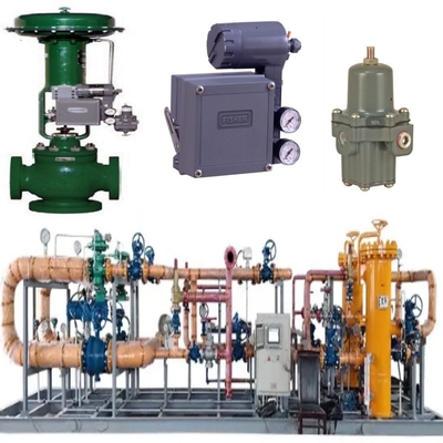 Valve Switching Skid With Fisher YD/YS Three-Way Cage-Guided Valves 3582i Mechanical Valve Positioner With 667 Pneumatic Head