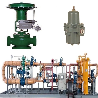 Valve Switching Skid With Fisher YD/YS Three-Way Cage-Guided Valves 3582i Mechanical Valve Positioner With 667 Pneumatic Head