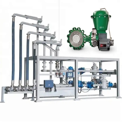 Flow Control Valve Skid With EMERSON Fisher A11 Butterfly Valve 2052 Actuator DVC6200 Positioner 67CF Voltage Regulator