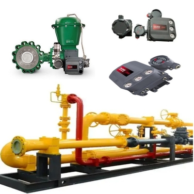 Flow Control Valve Skid With EMERSON Fisher A11 Butterfly Valve 2052 Actuator DVC6200 Positioner 67CF Voltage Regulator