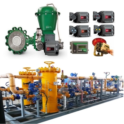 Flow Control Valve Skid With EMERSON Fisher A11 Butterfly Valve 2052 Actuator DVC6200 Positioner 67CF Voltage Regulator