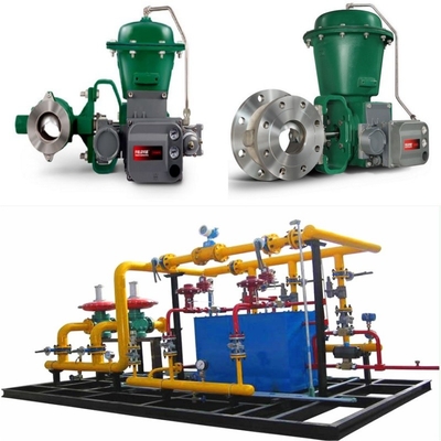 Flow Control Valve Skid with Fisher Vee-Ball V150/V200/V300 control valve 2052 actuator DVC6200 Positioner