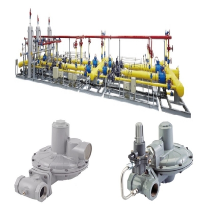 Pressure Reducing Regulating Skids With Emerson Fisher CS800 Series Regulator WIKA Pressure Gauge