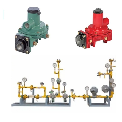 Valve Switching Skid equipped with Fisher R Series R222H/R222 Regulators and WIKA Pressure Gauge