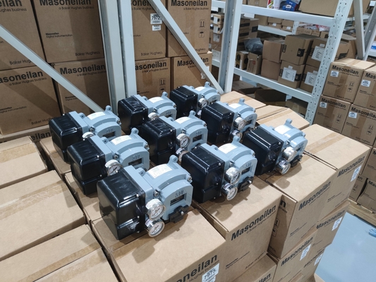 Straight Angle Type Top Guide Valve With Masoneilan SVI2 Valve Positioner And 78-40 Regulator Suitable For Electric Power