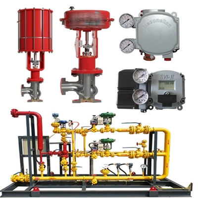 Valve Switching Skid Masoneilan 71000 Control Valve 87/88 Actuator SVI FF/SVI-3 ACSO Solenoid Valve SMC Voltage Regulator