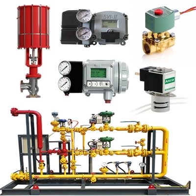 Valve Switching Skid Masoneilan 71000 Control Valve 87/88 Actuator SVI FF/SVI-3 ACSO Solenoid Valve SMC Voltage Regulator