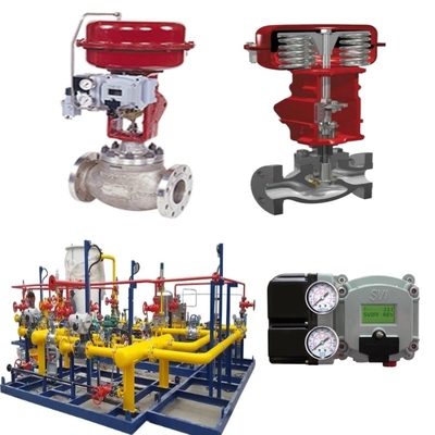 Flow Control Valve Skid With Masoneilan 21000 Series Single-pass Valve 87/88 Cylinder SVI FF SVI II AP Digital Valve Positioner