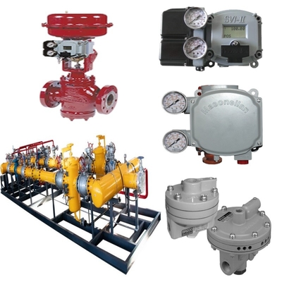 Valve Switching Skid With Masoneilan 10000 Carbon Steel Control Valve Type 87/88 Pneumatic Actuator SVI II SVI3 Valve Positioner