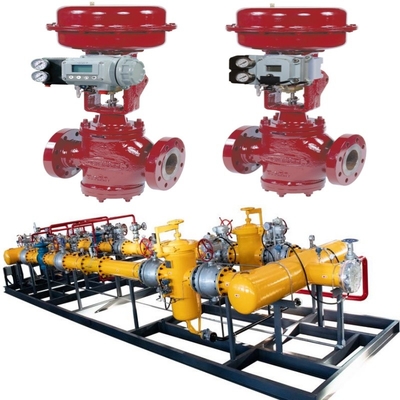 Valve Switching Skid With Masoneilan 10000 Carbon Steel Control Valve Type 87/88 Pneumatic Actuator SVI II SVI3 Valve Positioner