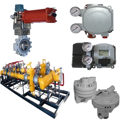 Valve Switching Skid Masoneilan 33000 Stainless Steel Butterfly Valve SVI1000 SVI II SVI3 Valve Positioner BR200 BR400 Amplifier