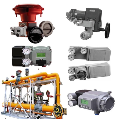 Natural Gas Valve Skid Masoneilan 37002 Series Butterfly Control Valve SVI2 SVI3 4700E Valve Positioner 496 Rotary Switch