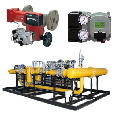 Natural Gas Valve Skid By Masoneilan 35002 Control Valve Type 35 Actuator SVI1000/SVI2/SVI3 Positioner ACSO Solenoid Valve