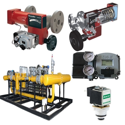 Natural Gas Valve Skid By Masoneilan 35002 Control Valve Type 35 Actuator SVI1000/SVI2/SVI3 Positioner ACSO Solenoid Valve