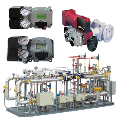 Natural Gas Valve Skid By Masoneilan 31000 Control Valve SVI II AP SVI3 Valve Positioner ASCO Solenoid Valve Set