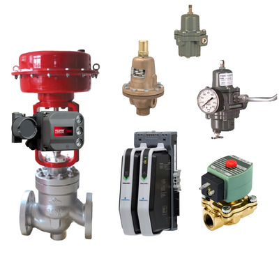 Stock ASCO Solenoid Valve With Emerson Fisher DVC6200 Double Acting With Feedback Digital Valve Controller Positioner