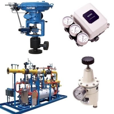 Flanged Pneumatic Control Valve Positioner With 4-20 MA Signal -196 To 400\u00b0C
