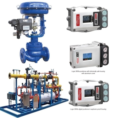 Flowserve Positioner 3200MD 520MD 3800 With Spirax Sarco Actuator For Air Oil Gas Media Temperature Range -40 ° To 85°