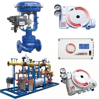 Flowserve Positioner 3200MD 520MD 3800 With Spirax Sarco Actuator For Air Oil Gas Media Temperature Range -40 ° To 85°