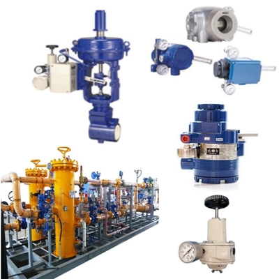 Control Valve With Azbil Smart Valve Positioner 100 Series Model AVP100/102 Valve Positioner And Koso Regulator
