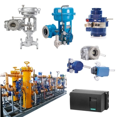 Control Valve With Azbil Smart Valve Positioner 100 Series Model AVP100/102 Valve Positioner And Koso Regulator