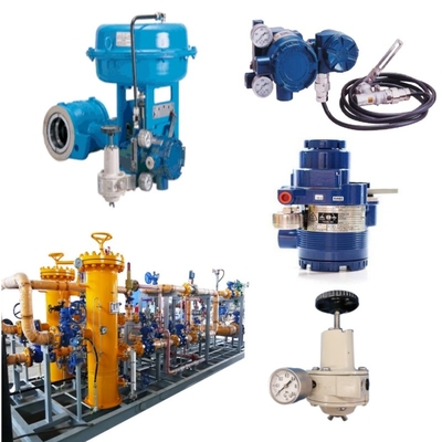 Control Valve With Azbil Smart Valve Positioner 100 Series Model AVP100/102 Valve Positioner And Koso Regulator