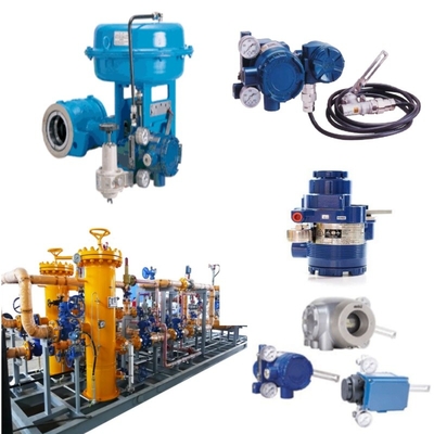 Control Valve With Azbil Smart Valve Positioner 100 Series Model AVP100/102 Valve Positioner And Koso Regulator