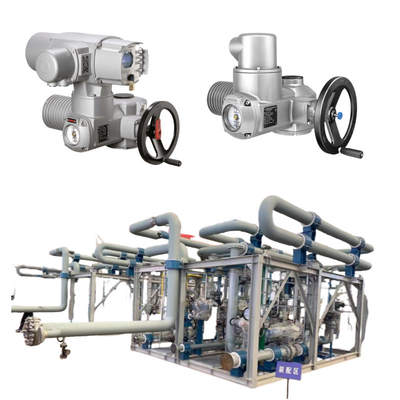Gas and Oil Skid System Use AUMA SA 07.2 to 16.2 SAREx 25.1 to 40.1 Multi-Turn Actuator In Stock