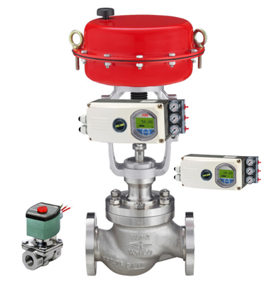 Pneumatic Valve With ABB EDP300 TZIDC-100 TZIDC-200 Smart Positioner With ASCO Solenoid Valve For Control Ball Valve