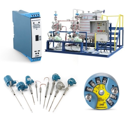 Skid Mounted With Rosemount 214C Temperature Sensor And EMERSON 148 248 644 648 Transmitter 114C Thermowell