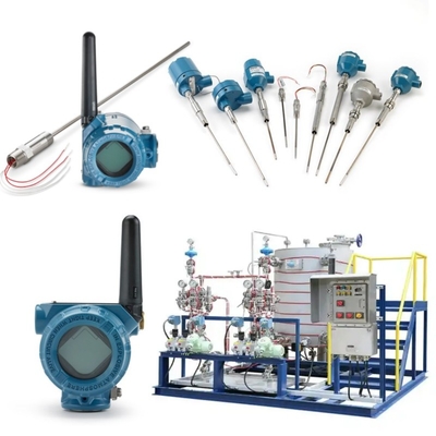 Skid Mounted With Rosemount 214C Temperature Sensor And EMERSON 148 248 644 648 Transmitter 114C Thermowell