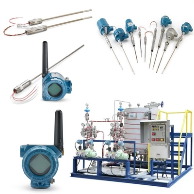Skid Mounted With Rosemount 214C Temperature Sensor And EMERSON 148 248 644 648 Transmitter 114C Thermowell