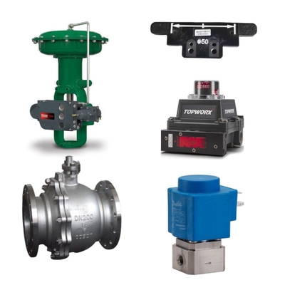China Ball Valve With Fisher 657/667 Actuator ,  Intelligent Valve Controller DVC6200 Fisher Magnetic Strip , Danfoss Solenoid Valve , TopWorx Switch
