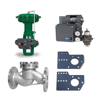 Control Valve With Fisher 667/657 Pneumatic Actuator DVC6200/3582/3582I Valve Positioner Bracket And 67CFR-225 Filter Regulator