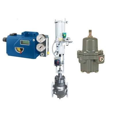 High Quality Chinese Control Valves With Fisher 67CFR Filter Regulator And ASCO Five-position Three-way Solenoid Valve Foxboro SRD991 Valve Positioner