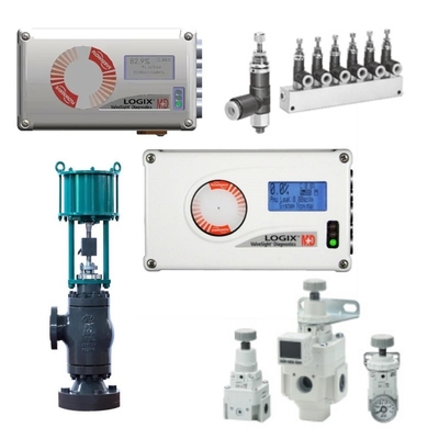 Control Valve Equipped With Flowserve Logix 520MD Smart Valve Positioner Bracket Pneumatic Actuator SMC Filter Pressure Reducing Valve