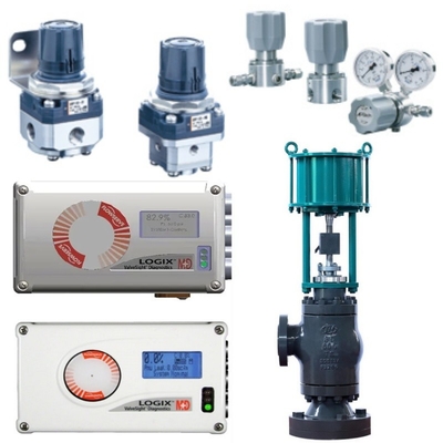 Control Valve Equipped With Flowserve Logix 520MD Smart Valve Positioner Bracket Pneumatic Actuator SMC Filter Pressure Reducing Valve