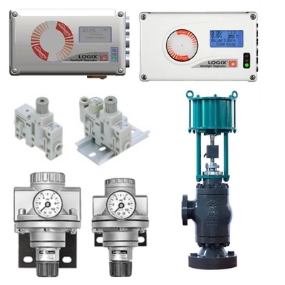 Control Valve Equipped With Flowserve Logix 520MD Smart Valve Positioner Bracket Pneumatic Actuator SMC Filter Pressure Reducing Valve