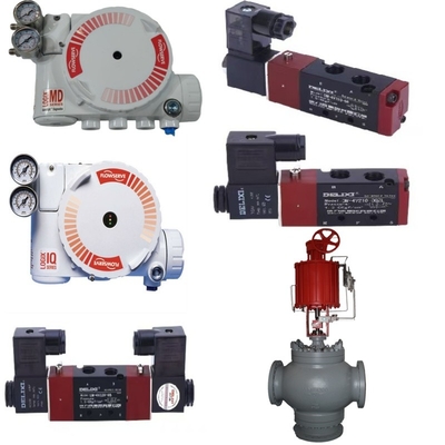 Flowserve Valve Controller Logix 3200MD Positioner , Equipped With Pneumatic Actuator And DELIXE Solenoid Valve