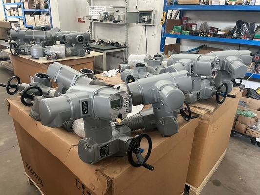 Multi-Turn Valve Actuator SA 07.2 SA07.6 SA10.2 SA14.2 SA16.2 SA 14.6 Electric Actuators And GST Gearbox With Chinese BAll Valves