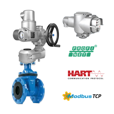 Multi-Turn Valve Actuator SA 07.2 SA07.6 SA10.2 SA14.2 SA16.2 SA 14.6 Electric Actuators And GST Gearbox With Chinese BAll Valves