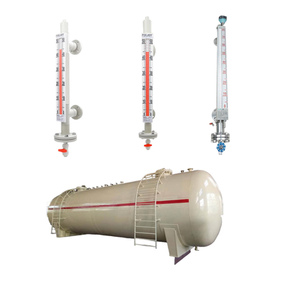 Stainless Steel FeeJoy BI Magnetic Level Gauge For Storage Tanks Level Height Measurement