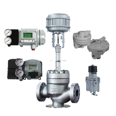 Straight Angle Type Top Guide Valve with Masoneilan SVI2 Valve Positioner and 78-40 Regulator Suitable for Electric Power