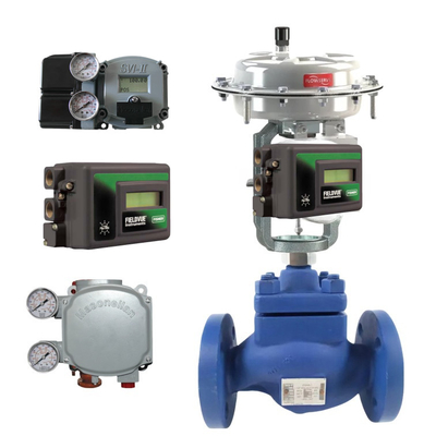 Famous Spiraxsarco Pneumatic Control Valves With Fisher DVC2000 MAsoneilan SVI1000/SVI2 For Pipe Or Wall Mounting Attachment Alloy / Steel Material Volume Capacity